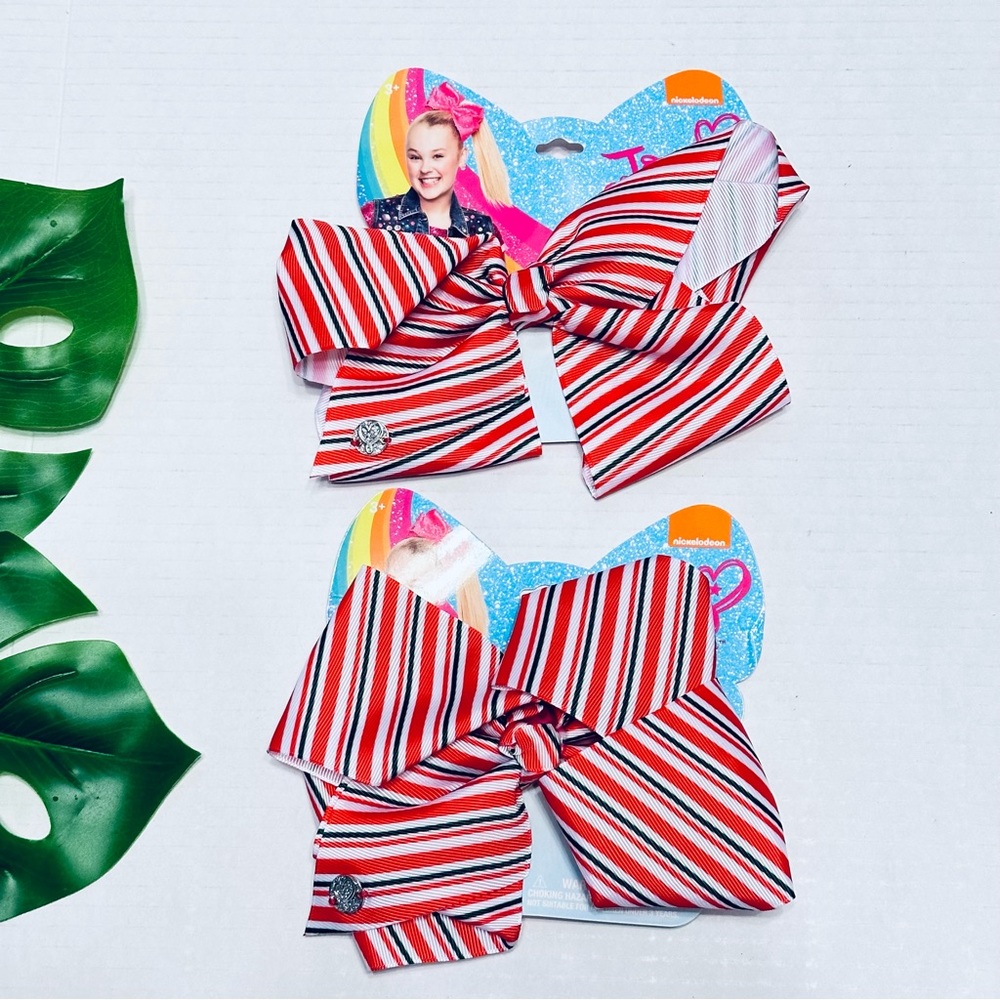 JoJo Siwa Candy Cane Hair Big Bows NEW
